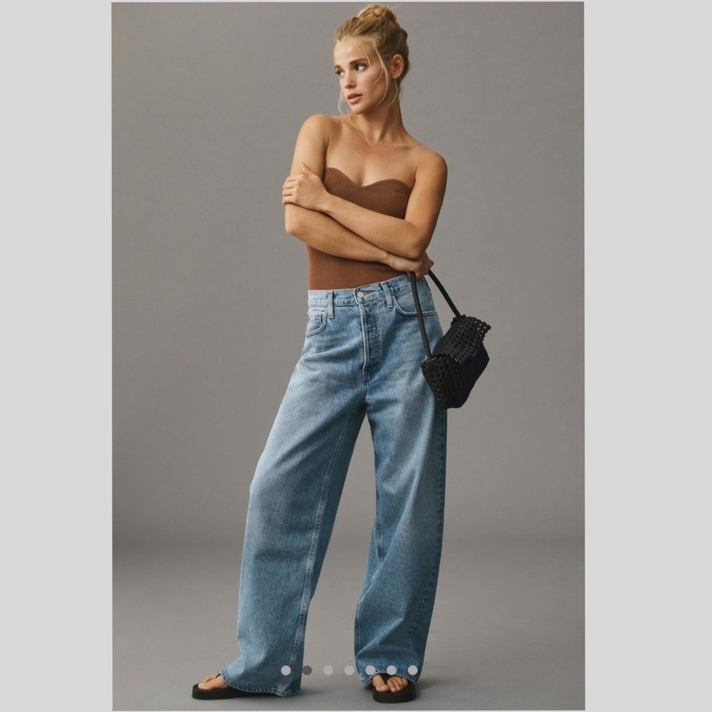 AGOLDE low slung baggy jeans. Size 28.